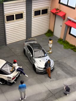 1:18 scale sport bike - white